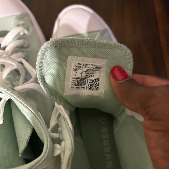 Converse Light Green High-Top Sneakers - Picture 4 of 4